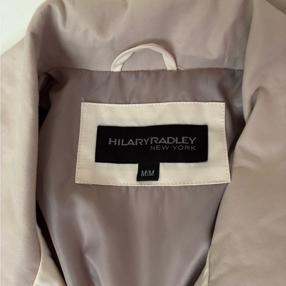 Hilary Radley Cream and Tan Trench Coat - no tags but never worn! Women’s medium - Picture 3 of 4